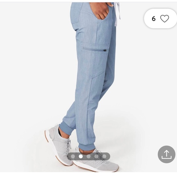 Figs Pants & Jumpsuits Figs Heather Indigo Yola Skinny Tall Scrub